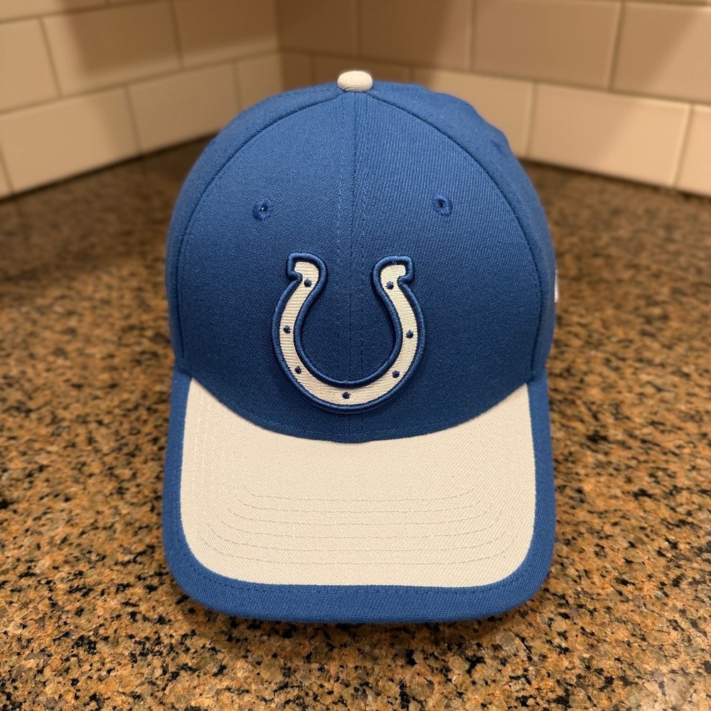 Indianapolis Colts Hat New Era 39THIRTY Men's M/L Blue White NFL
